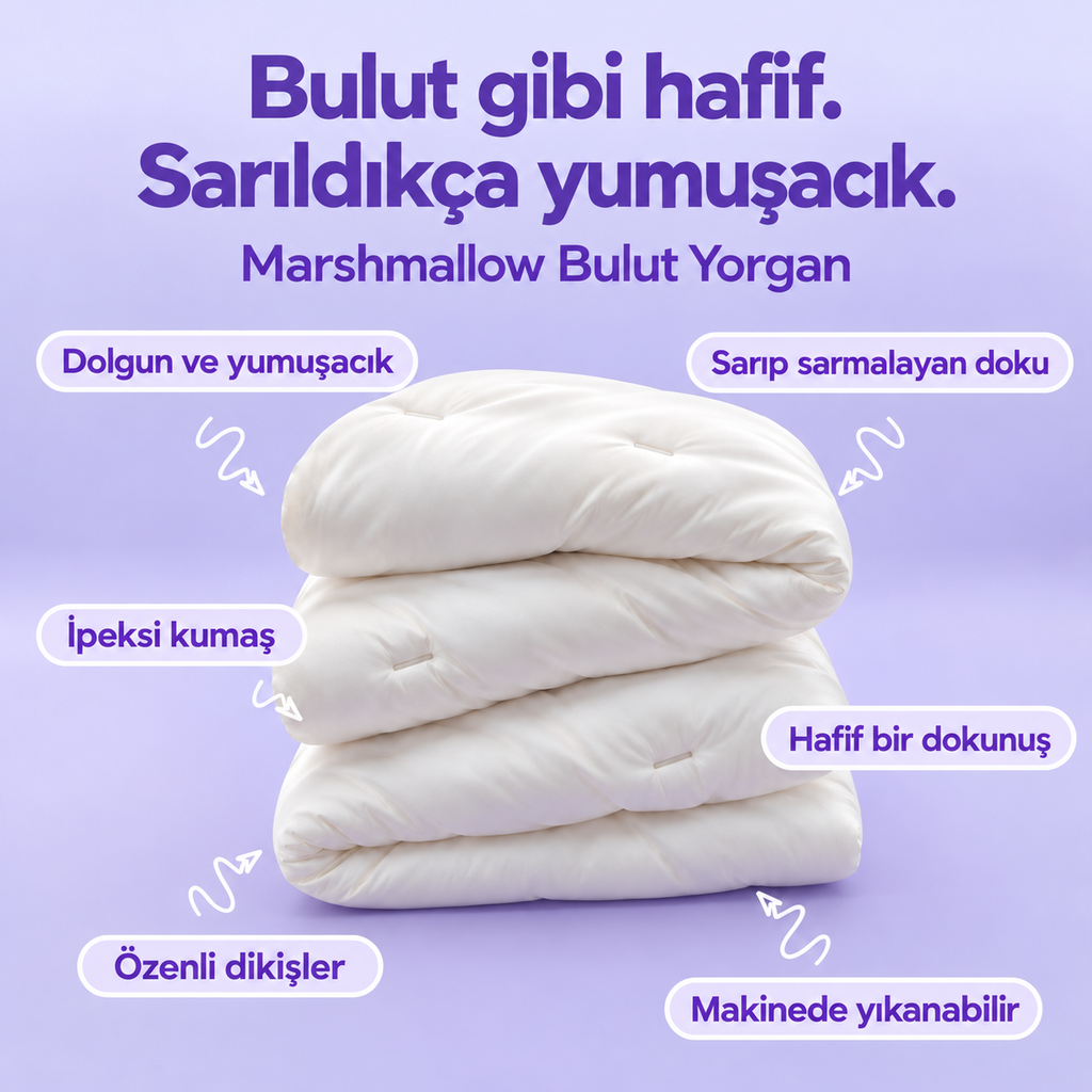 Pufumy™ - Marshmallow Bulut Yorgan