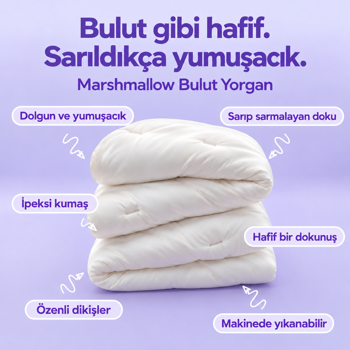 Pufumy™ - Marshmallow Bulut Yorgan