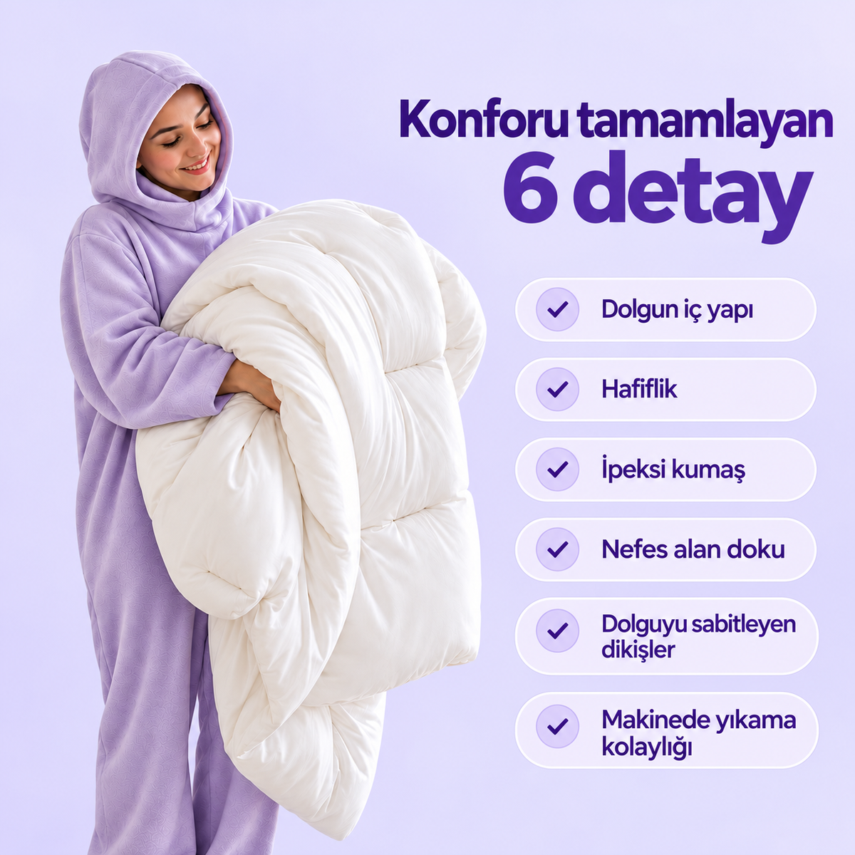 Pufumy™ - Marshmallow Bulut Yorgan